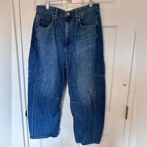 rag & bone Barrel Fit Blue Jeans